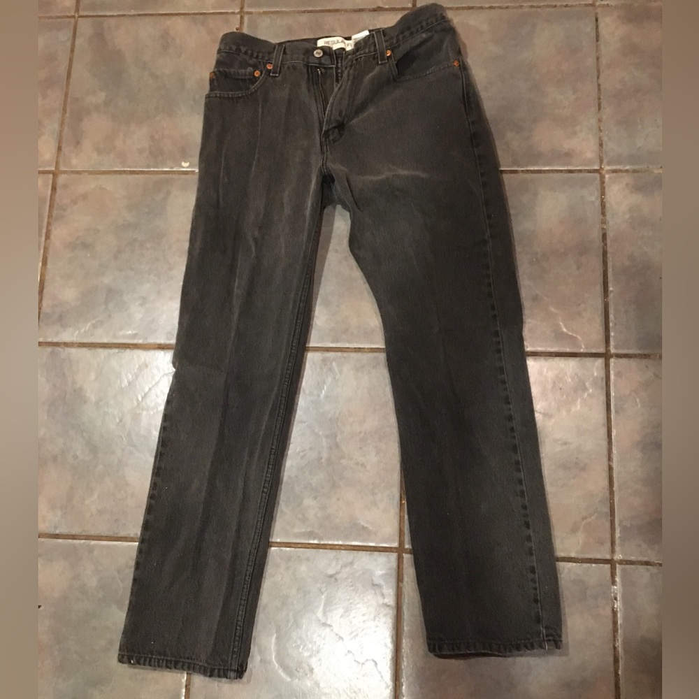 Mens Levi’s Black 505 Jeans
